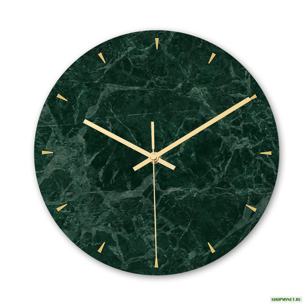 Loskii CC009 Creative Marble Шаблон Wall Часы Mute Wall Часы Кварцевая стена Часы Для украшения домашнего офиса